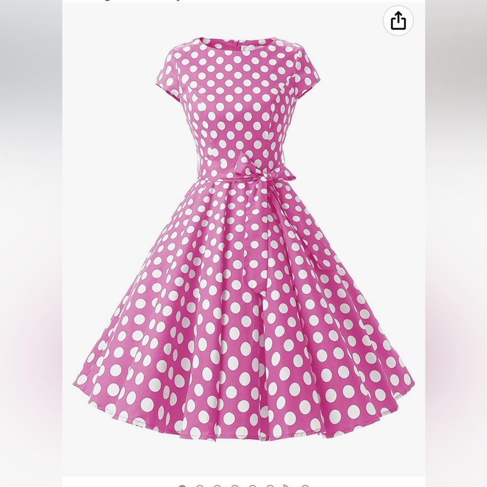 Retro polka dot dress